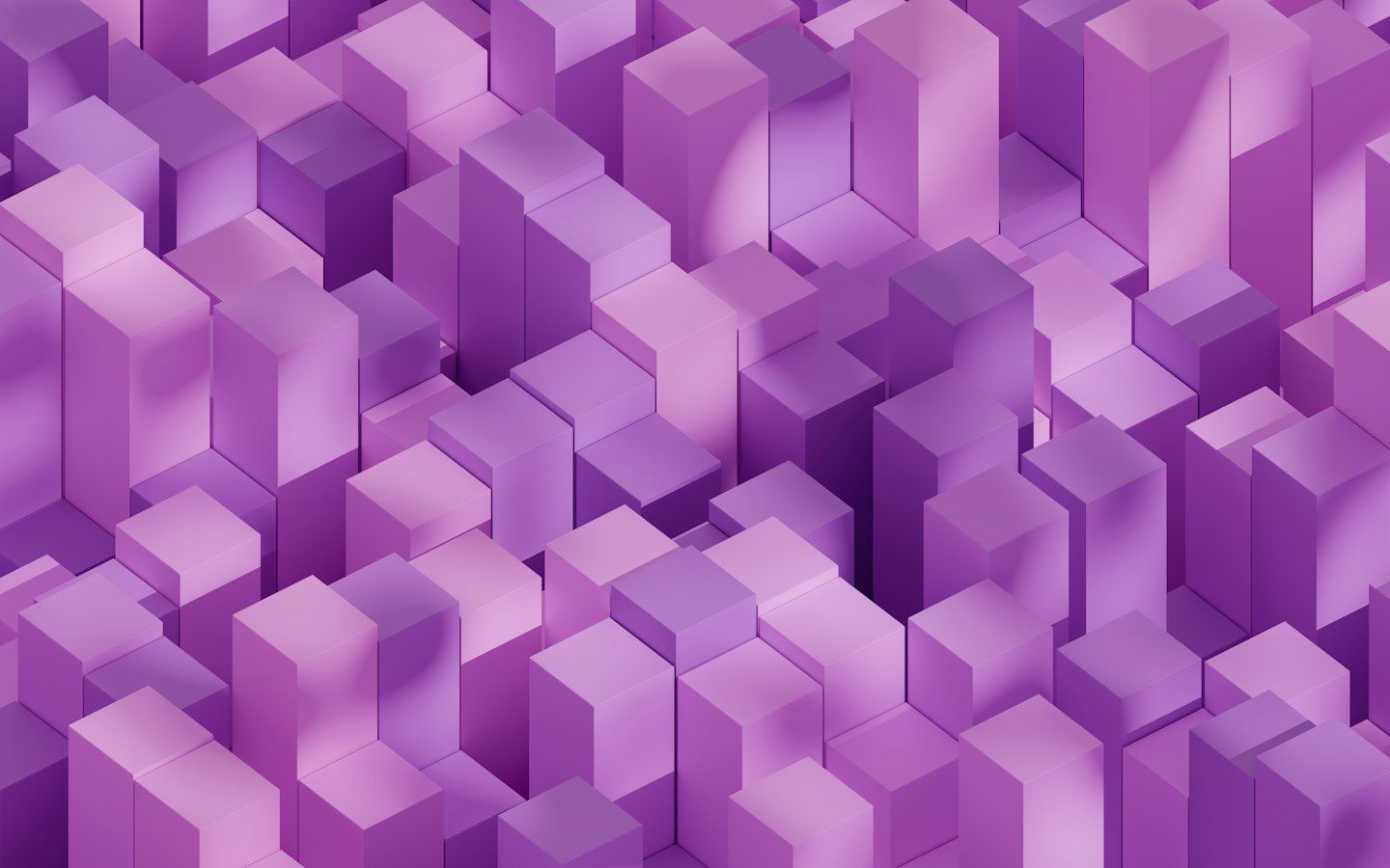 Purple blocks in a grid